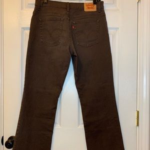 Brown Levi Relaxed Bootcut 550
